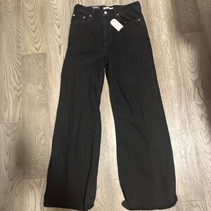 BNWT Levi's Ribcage Wide Leg Black Denim Jeans